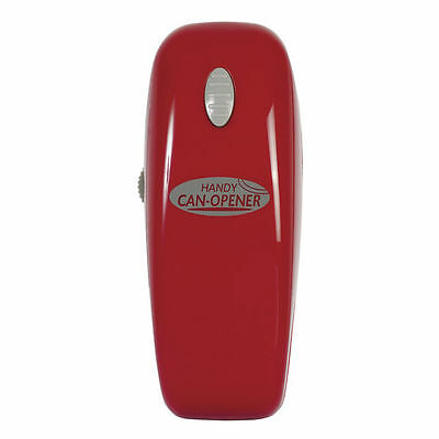 The Handy Can Opener Red Automatic Electric Smooth Edge Easy One Touch Portable