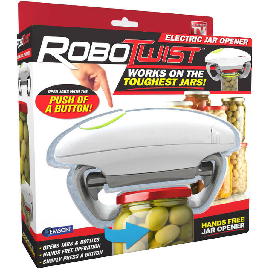 Robotwist Automatic Grip Hands Free Electric Jar Opener With Easy Touch Button
