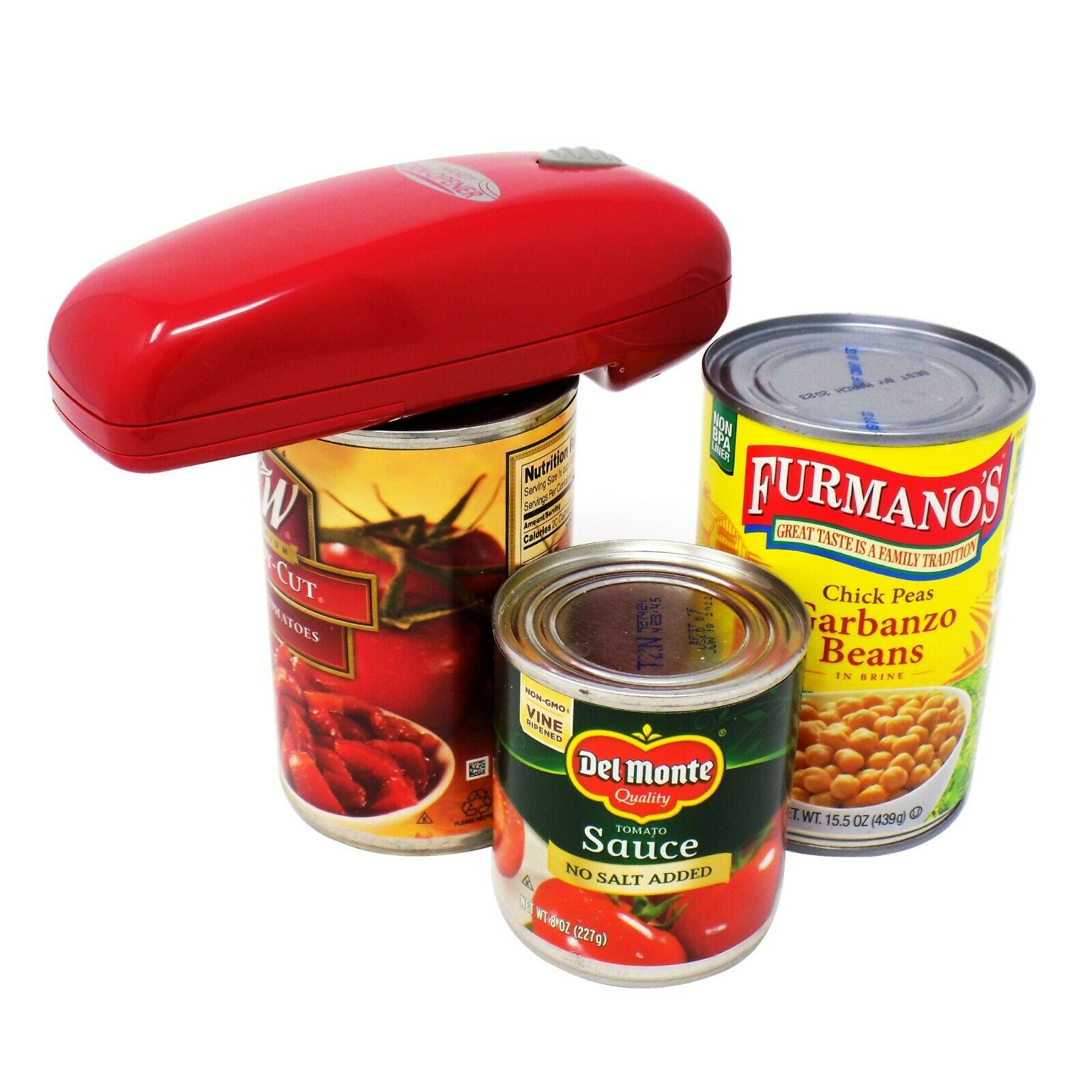 As Seen On Tv Red Handy Can Opener Automatic One Touch Electric Can Opener