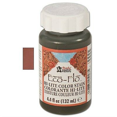 Eco-flo Hi-lite Briar Brown Stain 4oz. 2608-03 By Tandy Leather