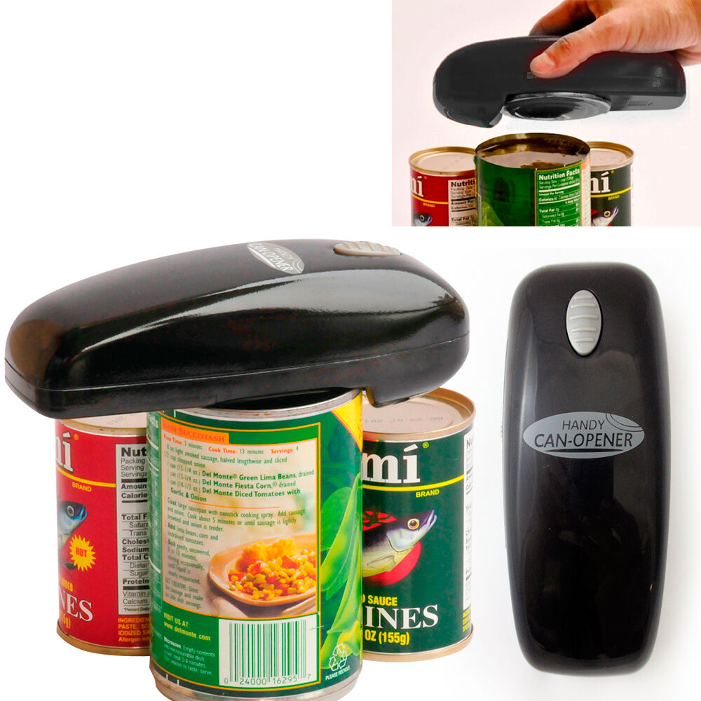 As Seen On Tv Handy Can Opener (black) Battery-operated Auto Hands-free Opener